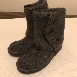 UGG Lattice Grey Knit Boot